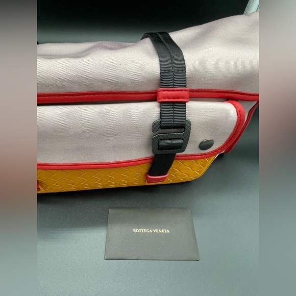 NEW Bottega Veneta Nappa Intrecciato Leather Studded Biletto Chain Crossbody - Picture 7 of 12